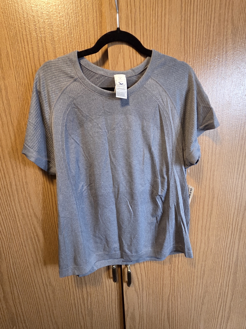 Old Navy Gray Short-Sleeve Knit Tee
